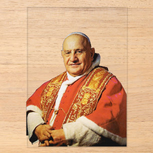 Saint Pope John XXIII head of the Catholic Church Acrylic Invitations