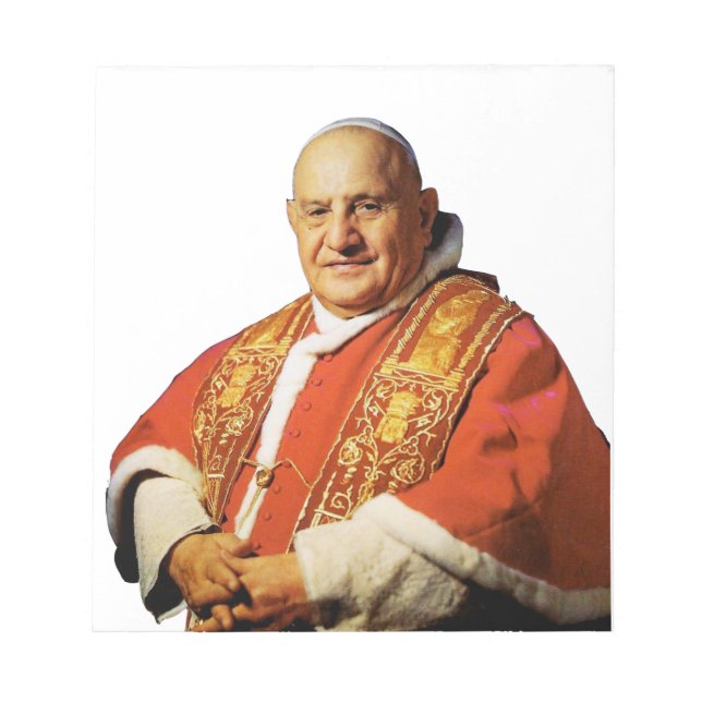 Saint Pope John XXIII head of the Catholic Church Notepad (Front)