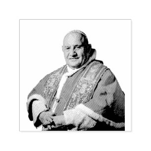 Saint Pope John XXIII head of the Catholic Church Self-inking Stamp