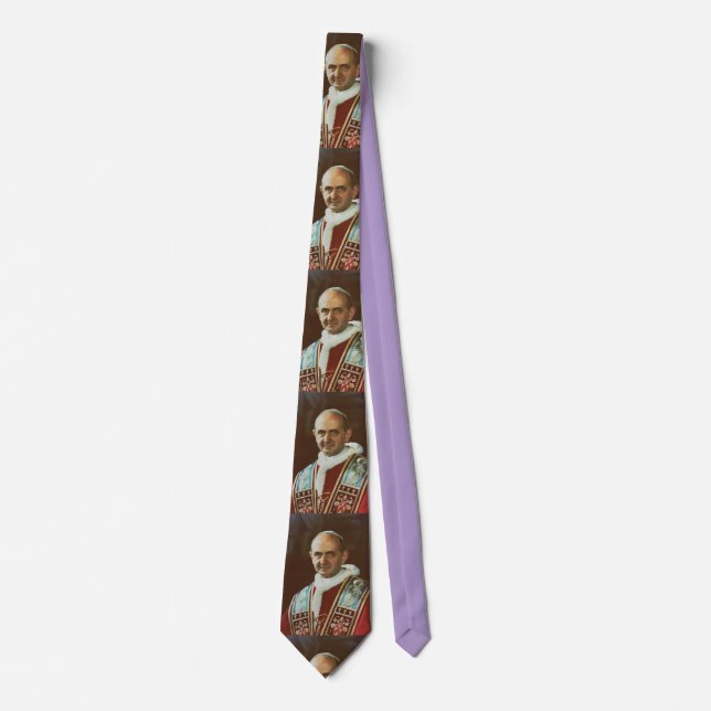 Saint Pope Paul VI Bishop of Rome Neck Tie (Front)