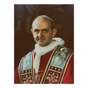 Saint Pope Paul VI Bishop of Rome Poster