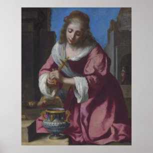 Saint Praxedis — Vermeer (1655) Poster