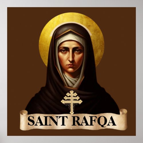 Saint Rafqa Maronite Nun 40 x 40 Poster