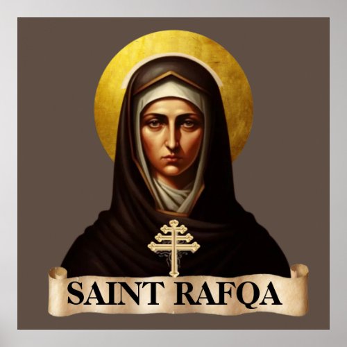 Saint Rafqa Maronite Nun Extra Large Poster