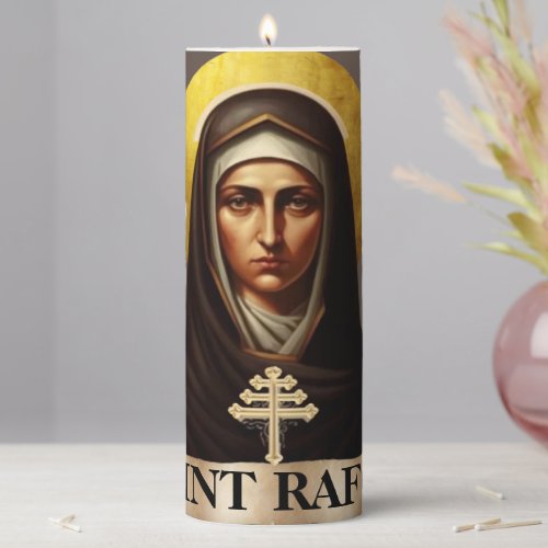Saint Rafqa Maronite Nun  Pillar Candle