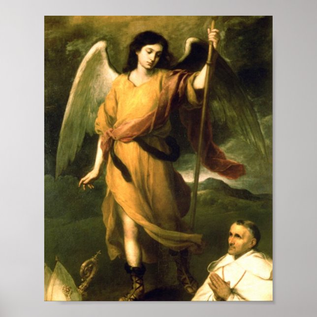 Saint Raphael By Bartolome Esteban Murillo Poster (Front)