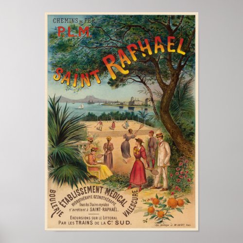 Saint_Raphal France Vintage Poster 1893