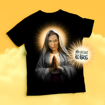 Saint Rbg Prayer Candle T-shirt by Politicaltshirts at Zazzle