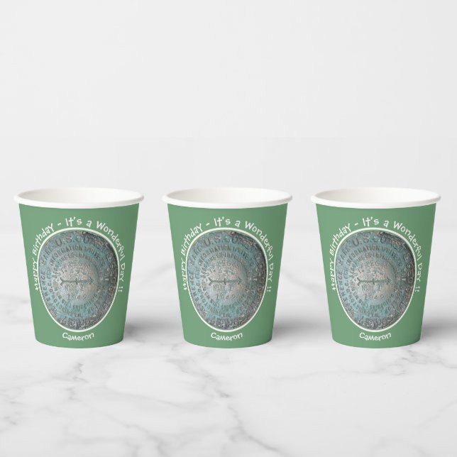 Saint Regis Mountain USGS Benchmark Party Items Paper Cups (Multi)