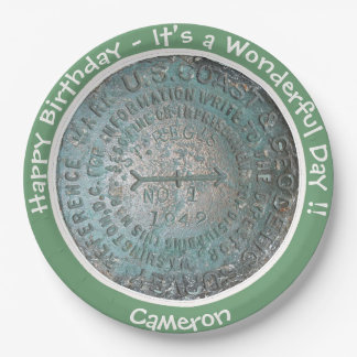 Saint Regis Mountain USGS Benchmark Party Items Paper Plates