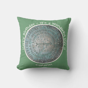 Saint Regis Mountain USGS Benchmark Party Items Throw Pillow