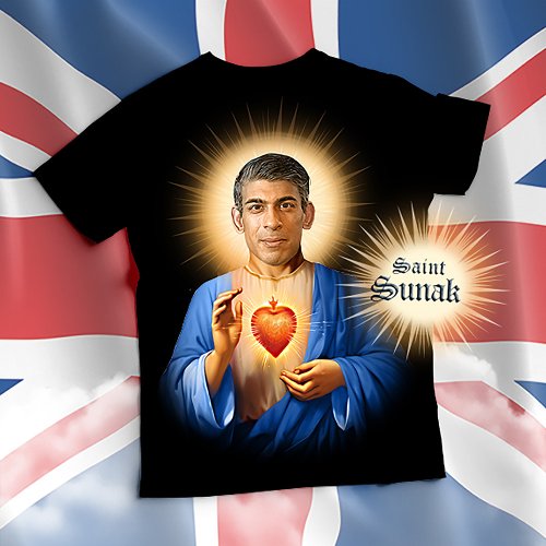 Saint Rishi Sunak Prayer T_Shirt