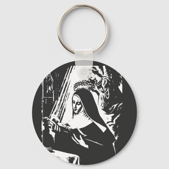 Saint Rita Keychain (Front)