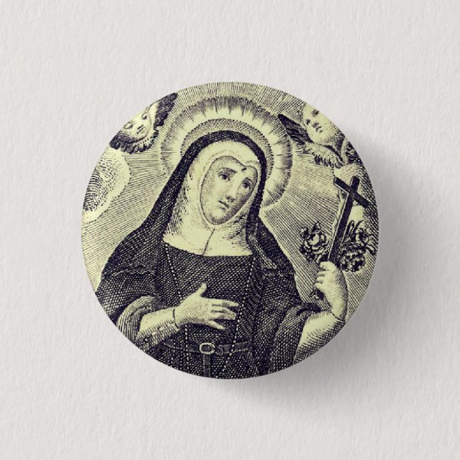 Saint Rita of Cascia Button (Front)