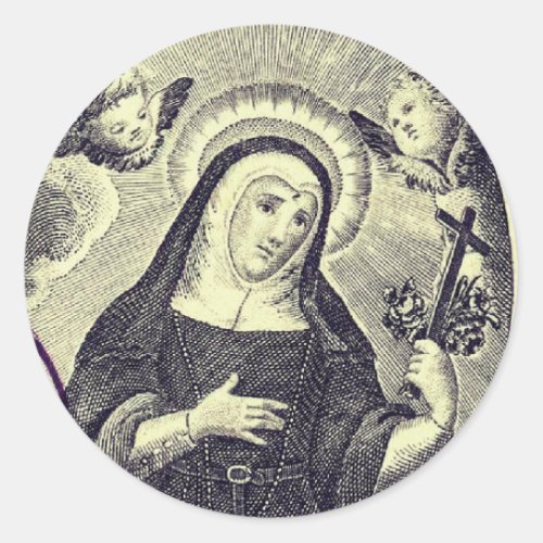 Saint Rita of Cascia Classic Round Sticker