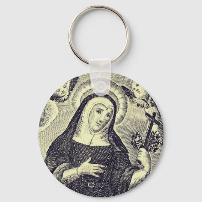 Saint Rita of Cascia Keychain (Front)