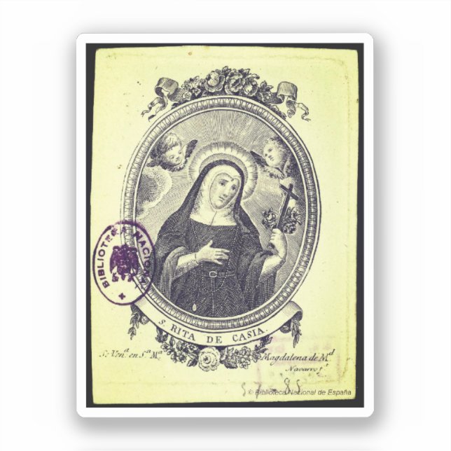 Saint Rita of Cascia Sticker (Front)
