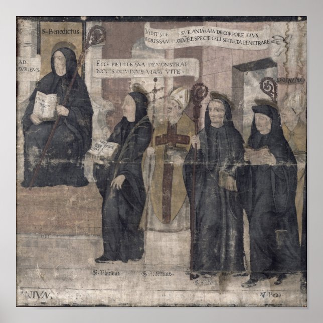 Saint Robert and various Benedictine Poster (Front)