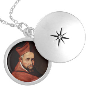 Saint Robert Bellarmin Locket Necklace