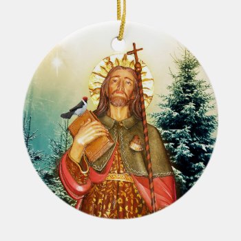 Saint Rocco Or Saint Roch Ceramic Ornament by xgdesignsnyc at Zazzle