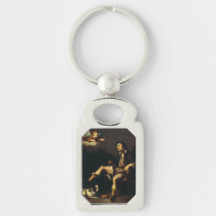 Saint Roch and the Angel Baroque Art Masterpiece Keychain