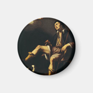 Saint Roch and the Angel Baroque Art Masterpiece Magnet
