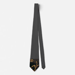 Saint Roch and the Angel Baroque Art Masterpiece Neck Tie