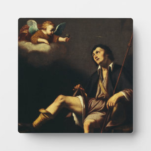 Saint Roch and the Angel Baroque Art Masterpiece Plaque