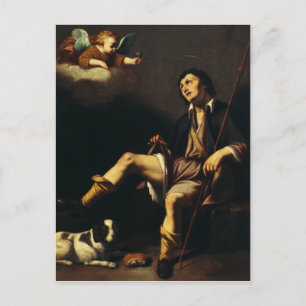 Saint Roch and the Angel Baroque Art Masterpiece Postcard