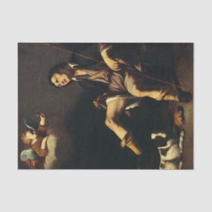 Saint Roch and the Angel Baroque Art Masterpiece Tissue Paper