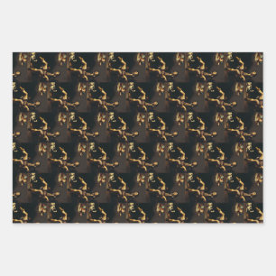 Saint Roch and the Angel Baroque Art Masterpiece Wrapping Paper Sheets
