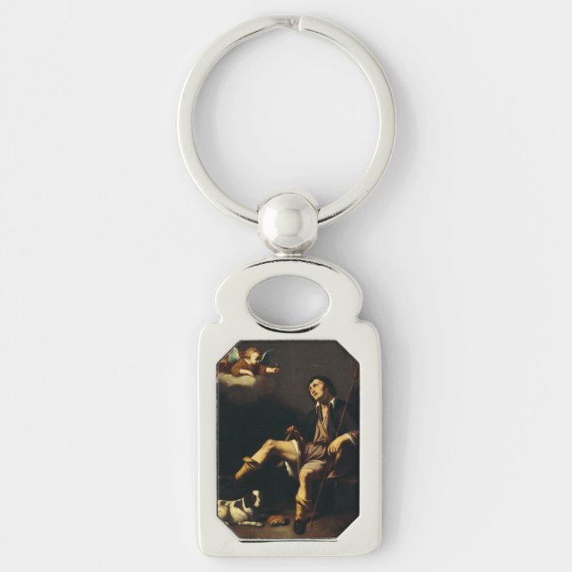 Saint Roch and the Angel by Guy François Keychain (Front)