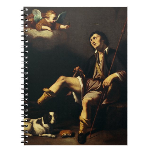Saint Roch and the Angel by Guy François Notebook (Front)
