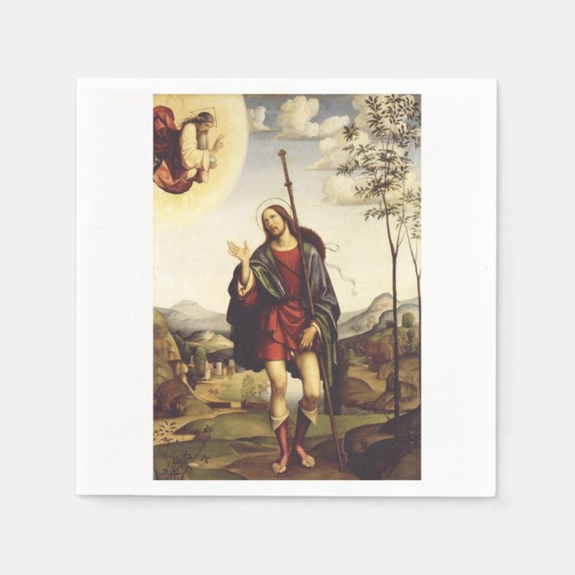 Saint Roch by Francesco Francia  Napkins (Front)