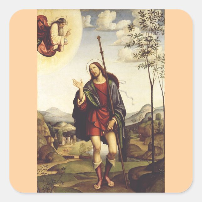 Saint Roch by Francesco Francia  Square Sticker (Front)