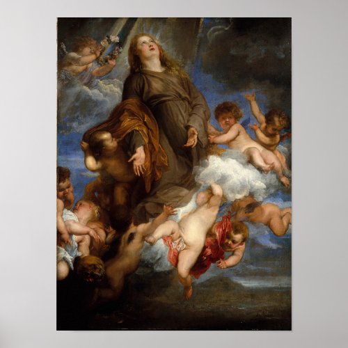 Saint Rosalie Interceding for the Plague_stricken Poster