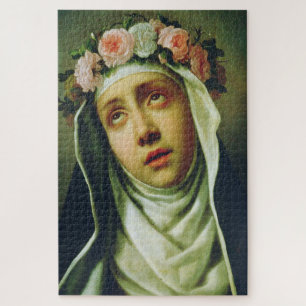 Saint Rose of Lima by Francesco de Mura Jigsaw Puzzle