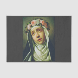 Saint Rose of Lima by Francesco de Mura Tissue Paper