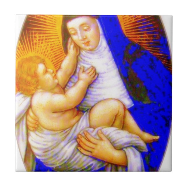 SAINT ROSE OF LIMA CERAMIC TILE (Front)