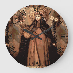 saint rose of lima large clock