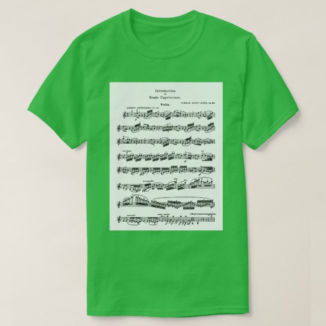 Saint Saens Introduction and Rondo Capriccioso T-Shirt (Design Front)