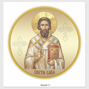 Saint Sava Orthodox icon T-Shirt Sticker