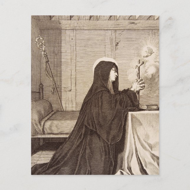 Saint Scholastica Patroness of school (Front)