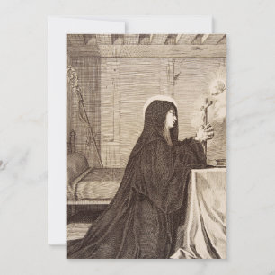 Saint Scholastica Patroness of school Holiday Card