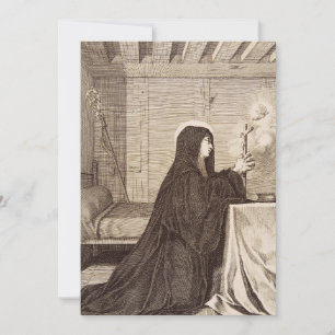 Saint Scholastica Patroness of school Invitation