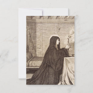 Saint Scholastica Patroness of school Thank You Card