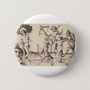 Saint Sebastian Captain of the Praetorian Button