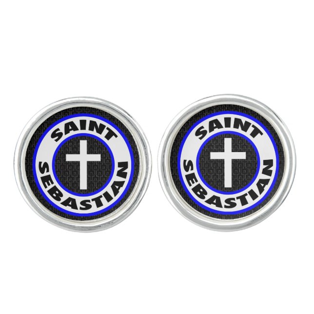 Saint Sebastian Cufflinks (Front)