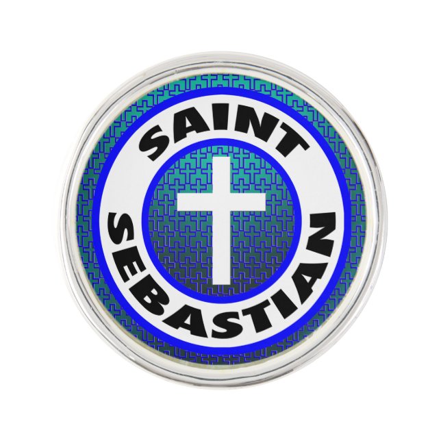 Saint Sebastian Lapel Pin (Front)