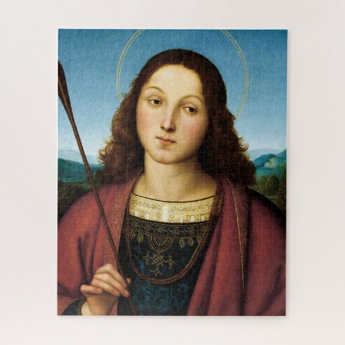 Saint Sebastian San Sebastiano by Raphael Jigsaw Puzzle